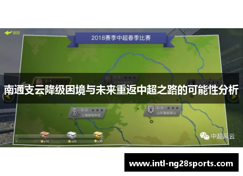 南通支云降级困境与未来重返中超之路的可能性分析
